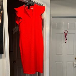 New York & Company Vibrant Red Mini Dress